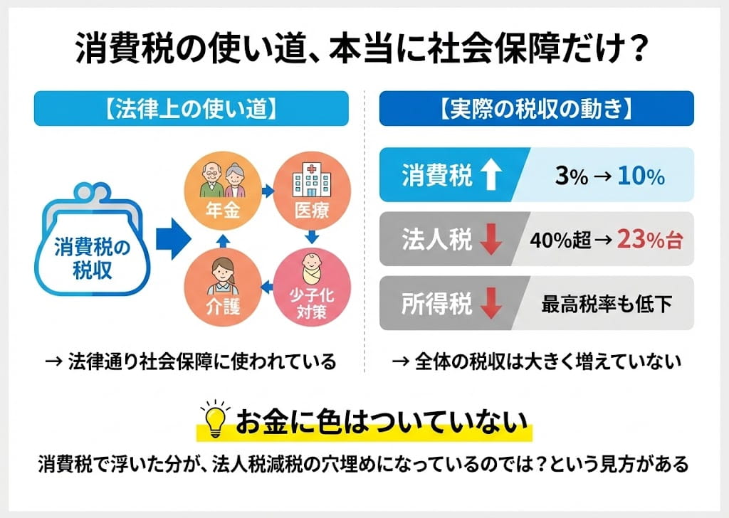 消費税の使い道と「穴埋め問題」