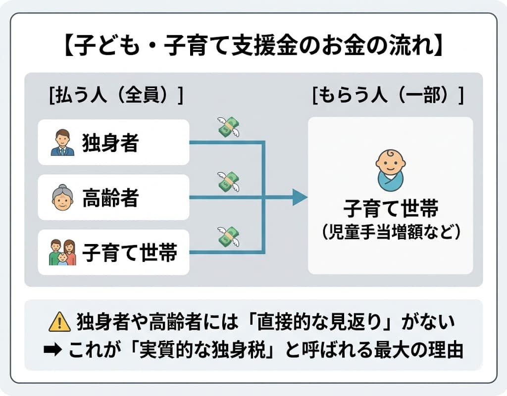 「独身税」と呼ばれる理由(負担と恩恵のアンバランス)