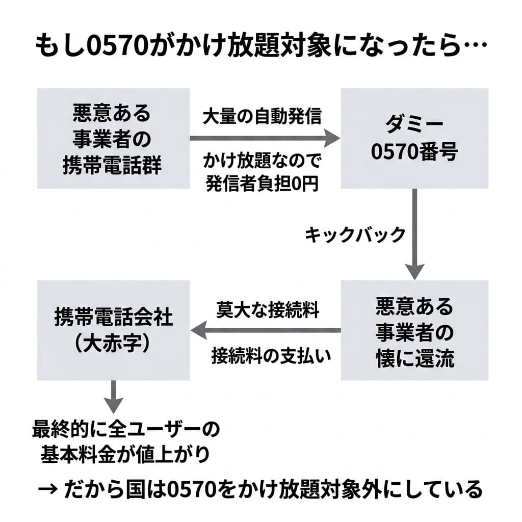 なぜかけ放題対象外?トラヒック・ポンピングの仕組み